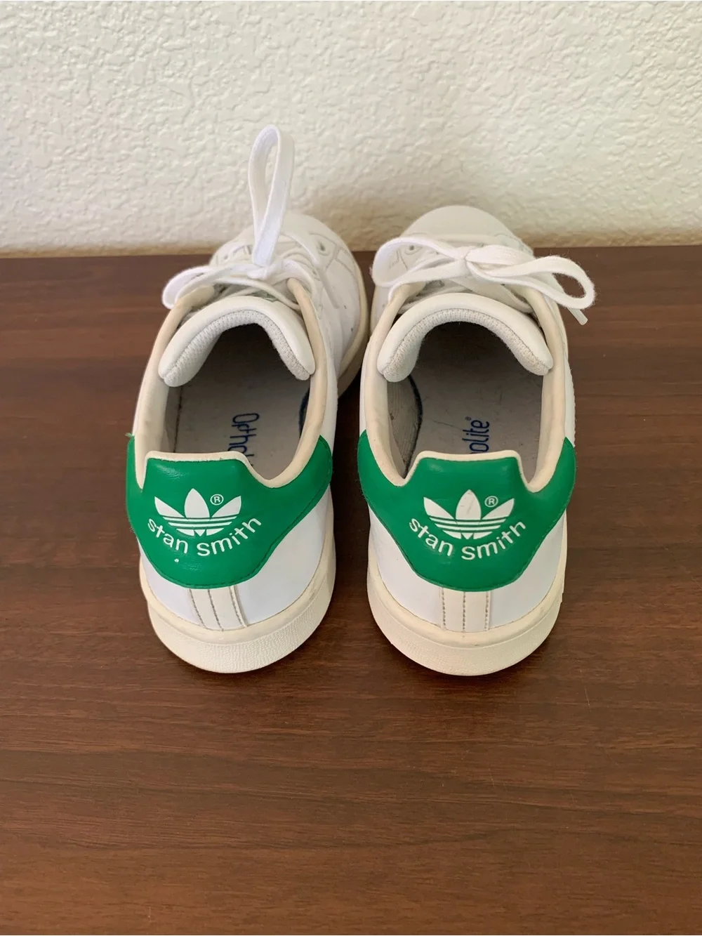 Adidas Stan Smith Women's White/Green Leather Low Top Lace-Up Sneaker Sz 6.5 - 7